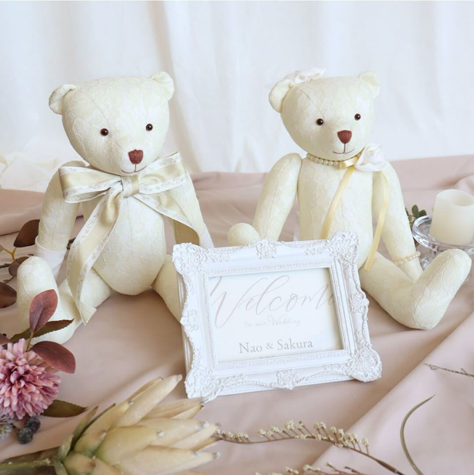 ウエディングベアロイヤル【身長35cmＭサイズ】305210結婚式受付ブライダルベアウェルカムベア素敵な結婚式ウェルカムベア【送料無料】