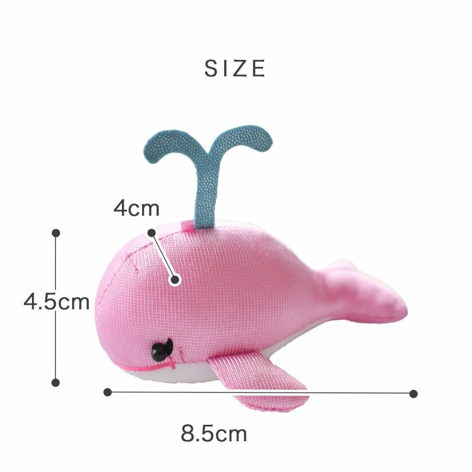 ぬいぐるみ用 クジラマスコット 夏小物 マリン雑貨 ミニサイズ