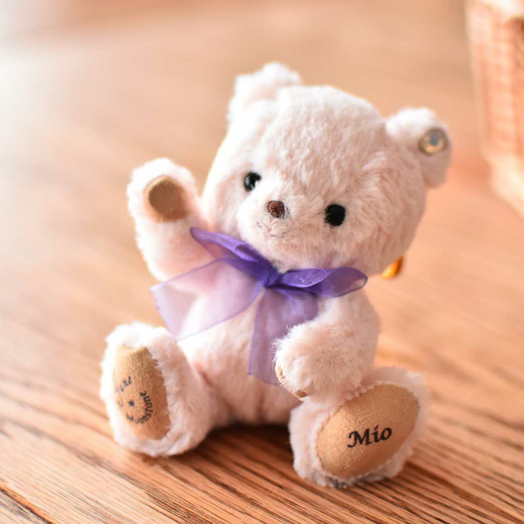 名入れ可能の誕生石テディベア｜誕生日やバレンタインにぴったり 