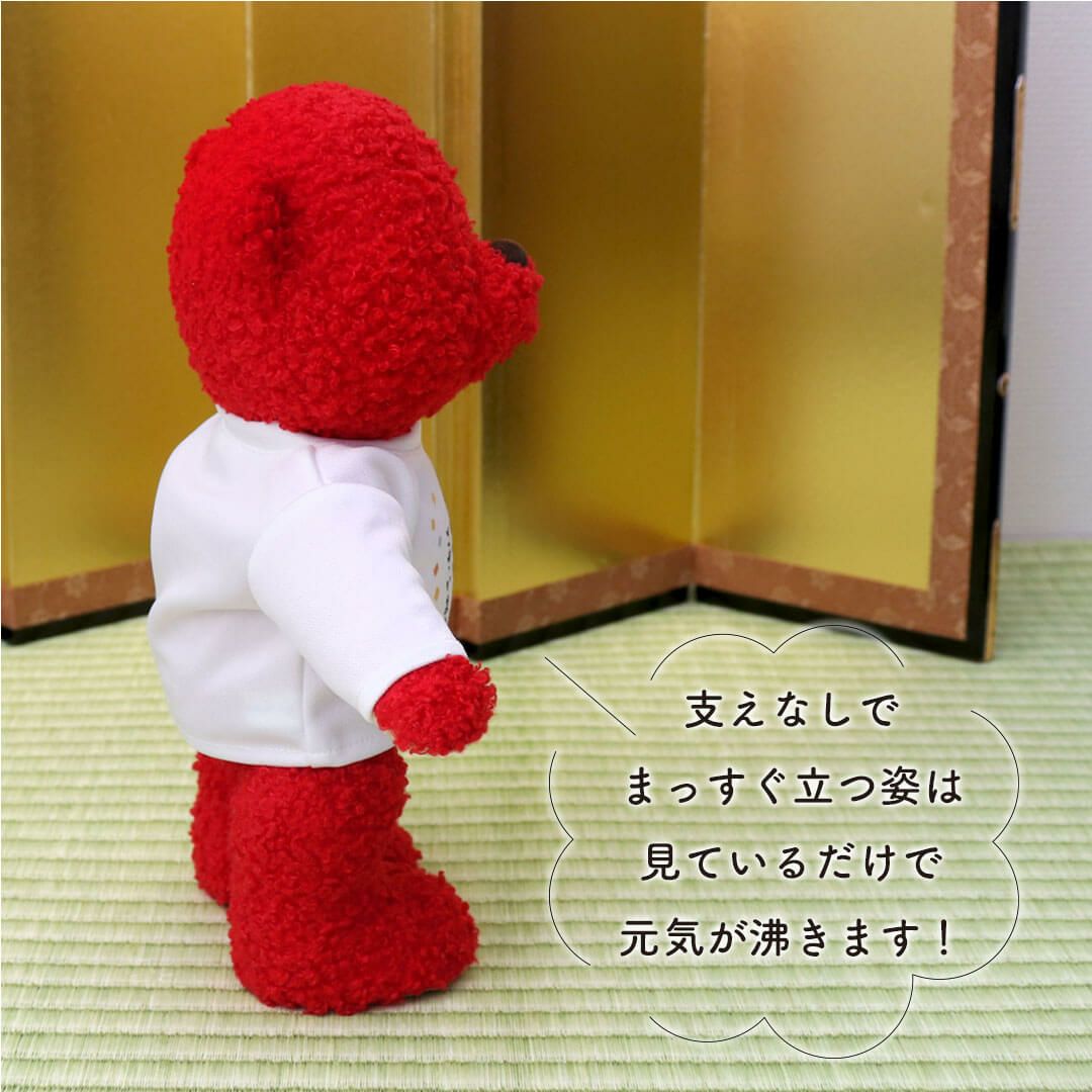 還暦に贈る赤いテディベア
