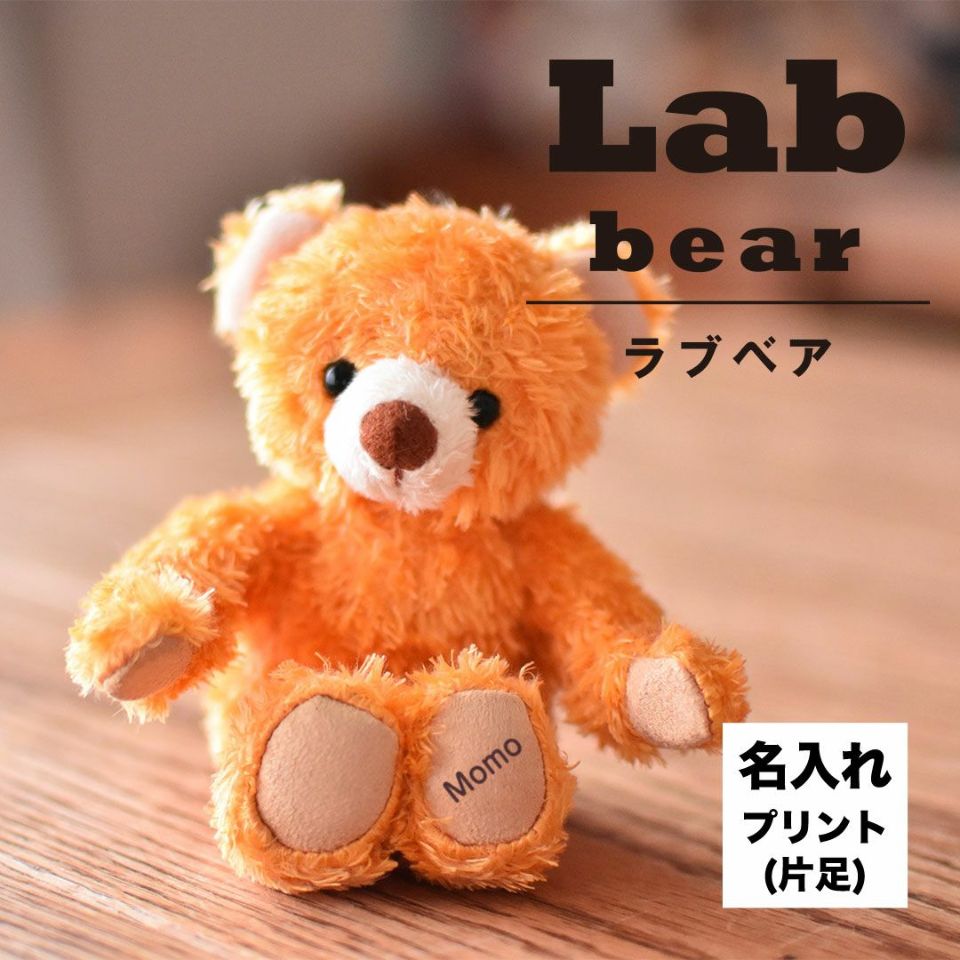 Lab(片足オーダープリント)/ 身長12cm(4S) | テディベアギフトの 