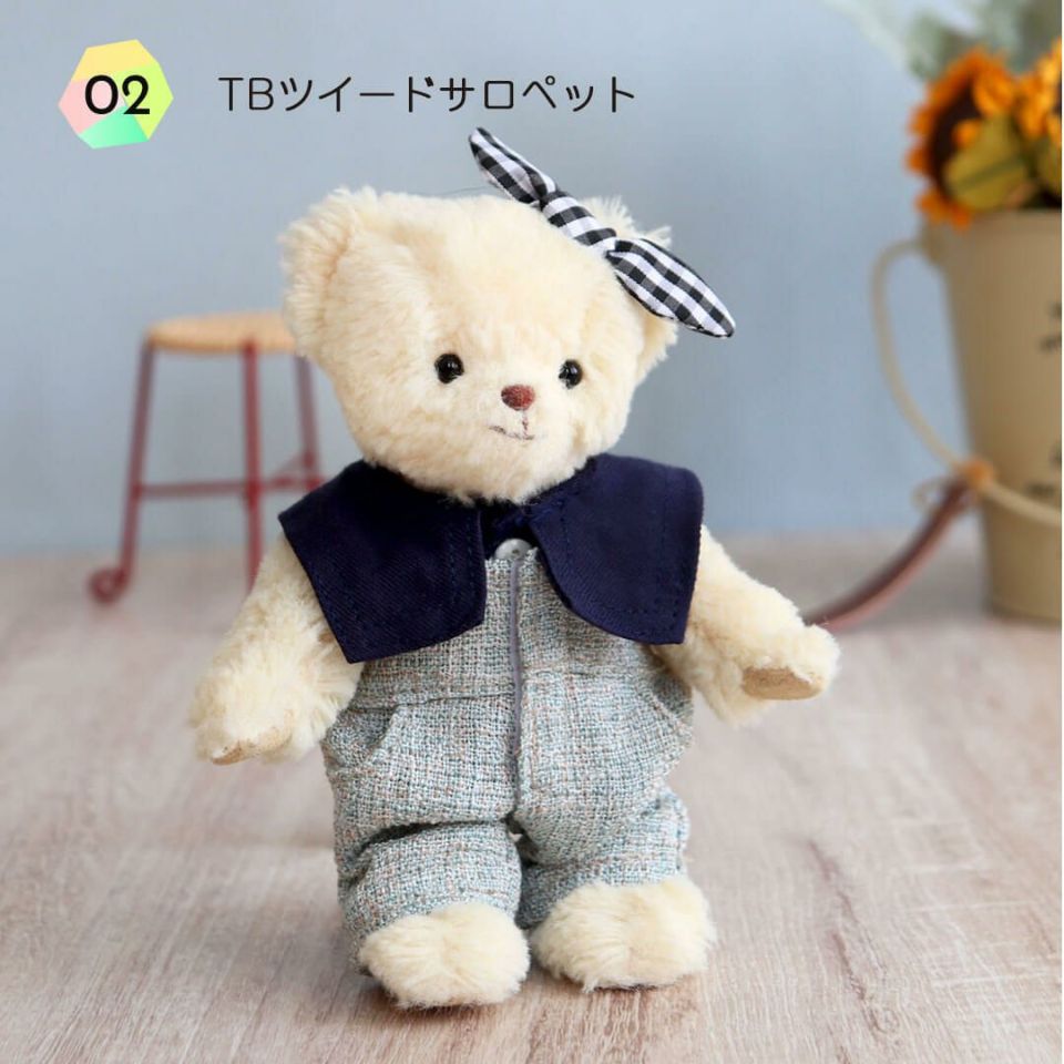 TB浴衣2YE小花/4S(身長12cm)用 | テディベアギフトのプティルウ