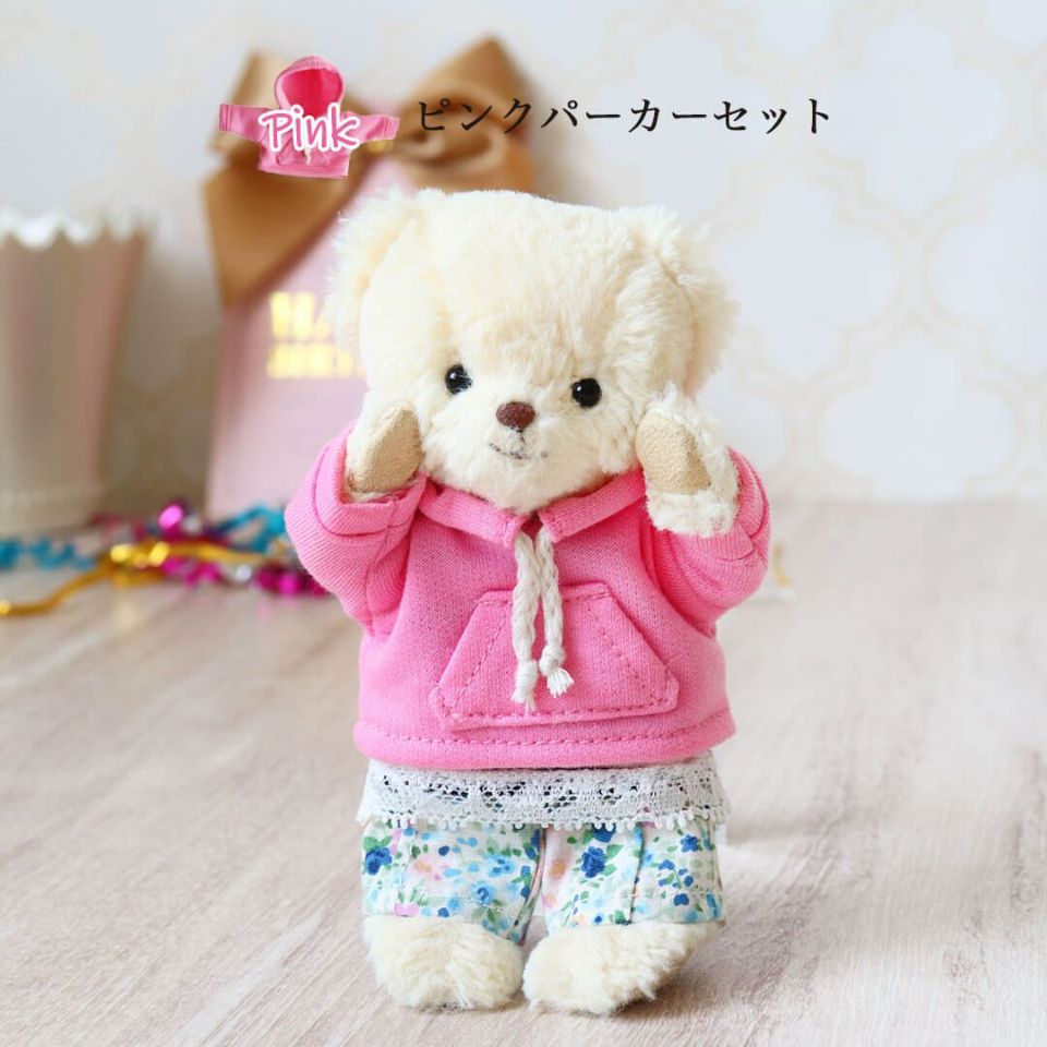 TBライトブルーパーカーセット/4S(身長12cm)用 | テディベア